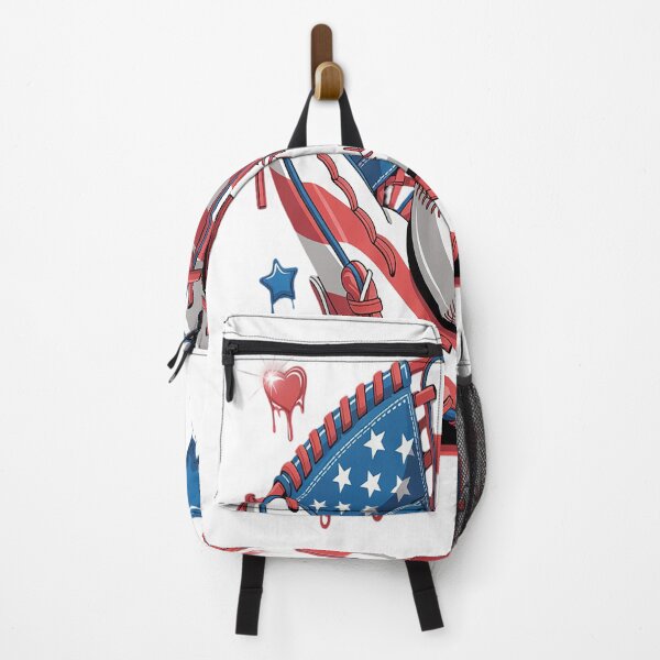 Item preview, Baseball Glove Drip Boy Ice Cream Patriotic US Flag 4th July designed and sold by NicolaMail.
