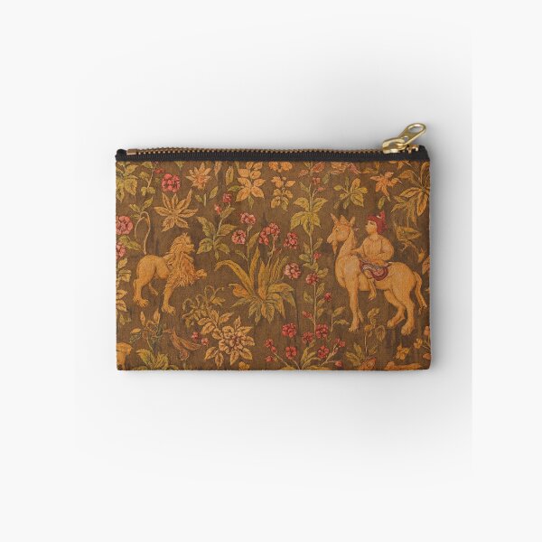 Item preview, Unicorn Rider & Lion Tapestry – Medieval Garden Myth designed and sold by LuxuryApparels.