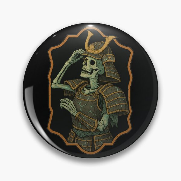 Item preview, Laughing Skeleton Samurai Salute designed and sold by EdvvinStudios.