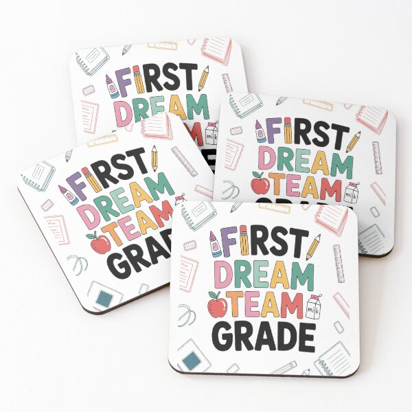 Item preview, First Grade Dream Team First Day Of School Teacher Students designed and sold by TheRetroStyle.