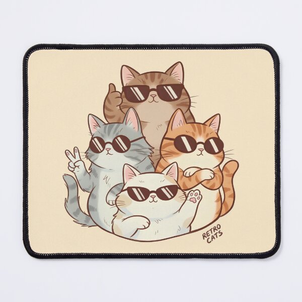 Item preview, Retro Cool Cats Squad with Sunglasses designed and sold by cozy corner co. .