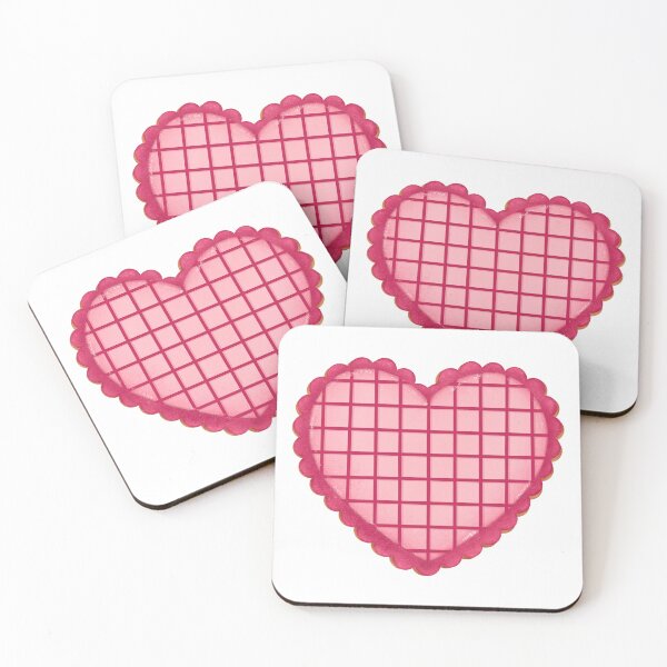 Item preview, Heart cookie plaid pink designed and sold by Puifai2489.