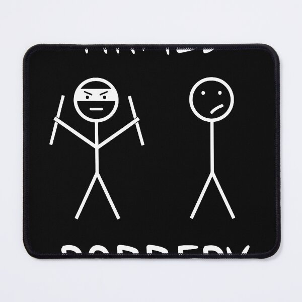 Item preview, Armed Robbery Funny Stickman Sarcastic Quote designed and sold by BettieHartis.