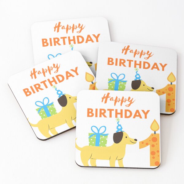 Item preview, Cute Dog First Birthday Party Greeting designed and sold by Adappai.