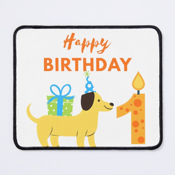 Item preview, Cute Dog First Birthday Party Greeting designed and sold by Adappai.
