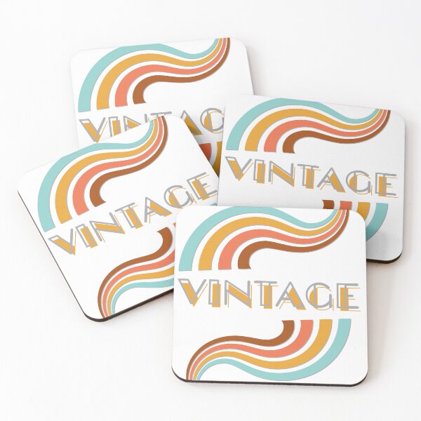 Item preview, Vintage Retro Rainbow Waves Typography | 70s Aesthetic Design designed and sold by QBEE DSNG.