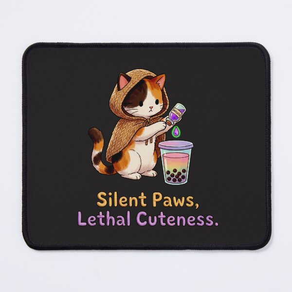 Item preview, Poisoned Milk Tea: Calico Assassin Cat Boba Art designed and sold by Thaivi Design.