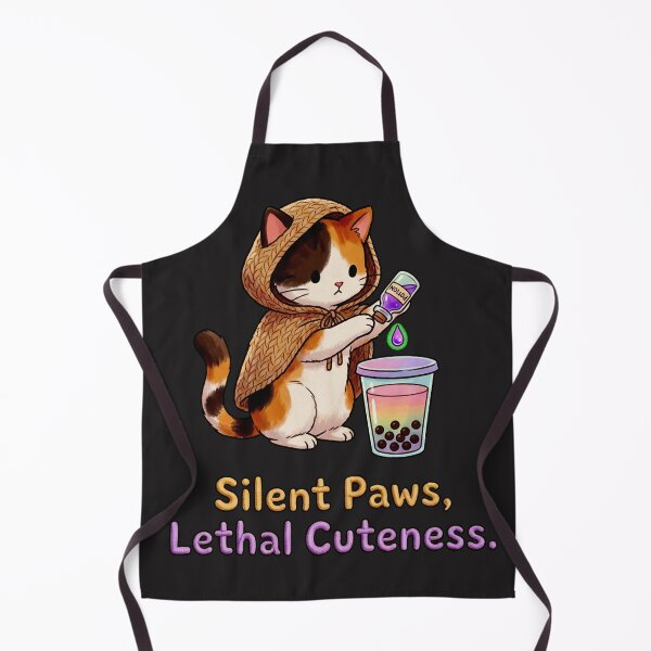 Item preview, Poisoned Milk Tea: Calico Assassin Cat Boba Art designed and sold by Thaivi Design.
