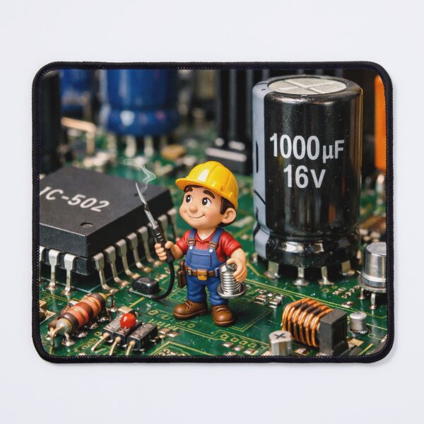 Item preview, Mini Worker on PCB designed and sold by UniqueArts23.