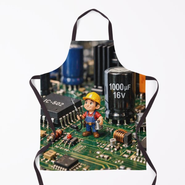 Item preview, Mini Worker on PCB designed and sold by UniqueArts23.
