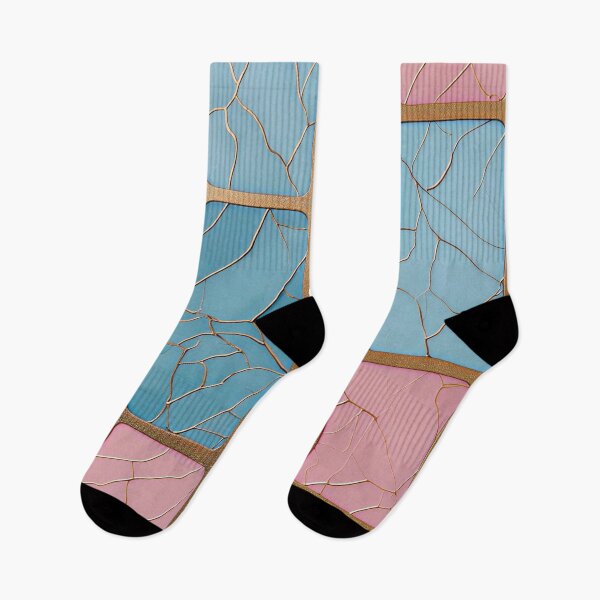 Item preview, Modern casual pink baby blue designed and sold by Ink-Fluence.