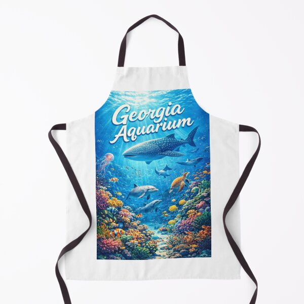 Item preview, Georgia Aquarium Coral Reef with Whale Shark and Dolphins designed and sold by Aryabek.