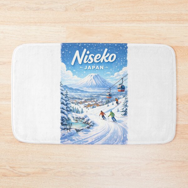 Item preview, Winter in Niseko with Hot Spring and Snowy Landscape, Hokkaido designed and sold by Aryabek.
