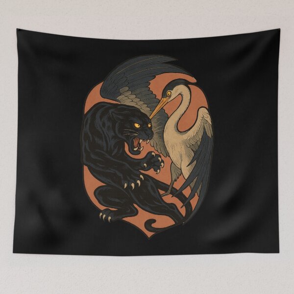 Item preview, Panther Crane Clash of Instincts designed and sold by EdvvinStudios.