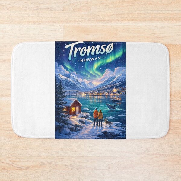 Item preview, Tromsø Winter Lights and Northern Norway Landscape designed and sold by Aryabek.