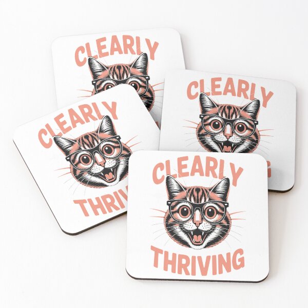 Item preview, Clearly Thriving Cat Meme designed and sold by NicolaMail.