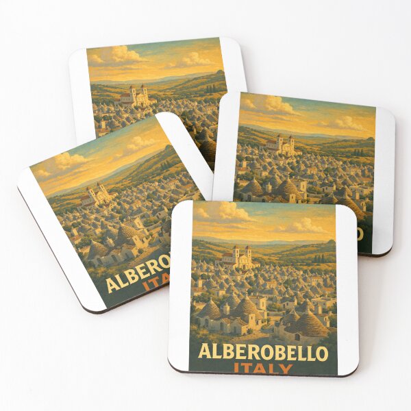 Item preview, Alberobello Puglia Panorama with Church and Trulli Rooftops designed and sold by Aryabek.