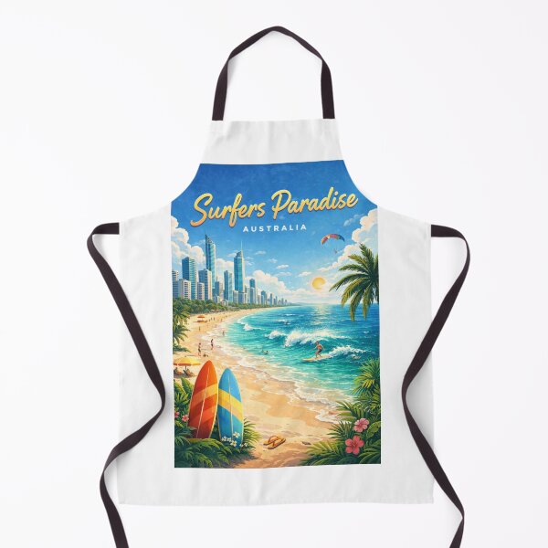 Item preview, Surfers Paradise Skyline and Beachfront on Gold Coast designed and sold by Aryabek.