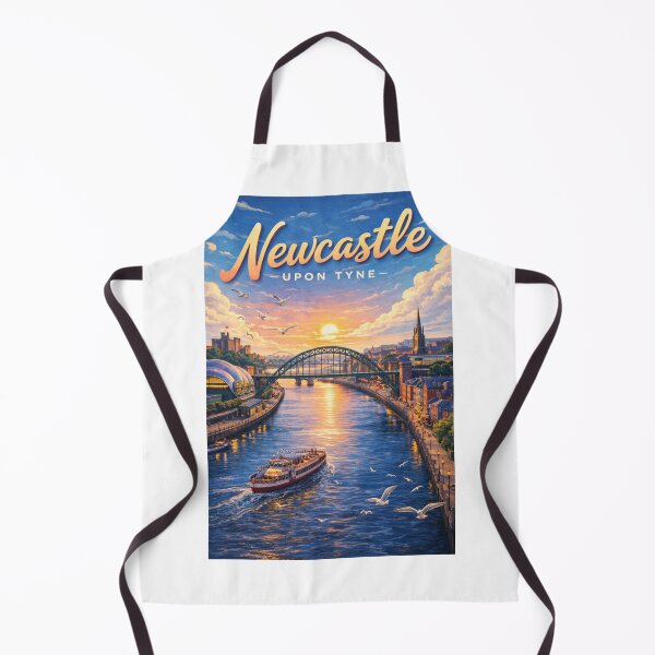 Item preview, Newcastle upon Tyne Sunset Over Tyne Bridge and Riverfront designed and sold by Aryabek.