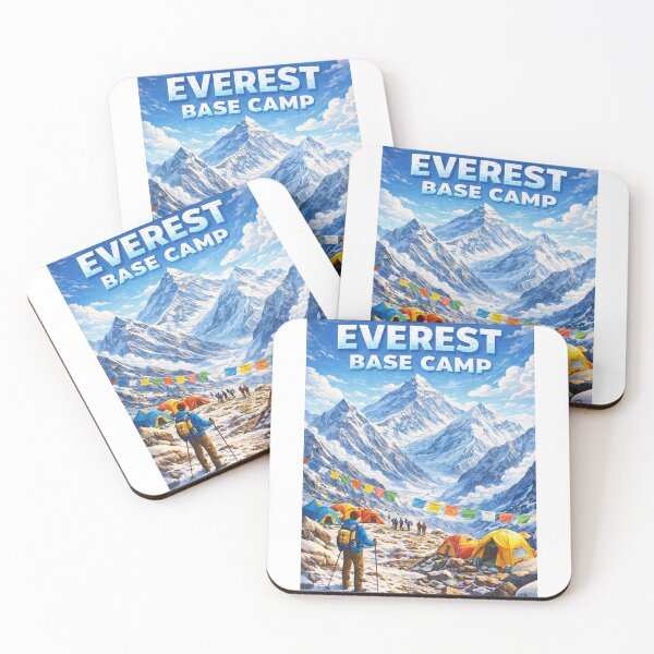 Item preview, Everest Base Camp Trekking View with Prayer Flags and Himalayas designed and sold by Aryabek.