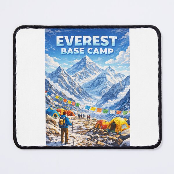 Item preview, Everest Base Camp Trekking View with Prayer Flags and Himalayas designed and sold by Aryabek.