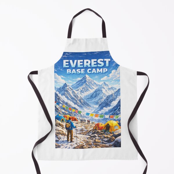 Item preview, Everest Base Camp Trekking View with Prayer Flags and Himalayas designed and sold by Aryabek.