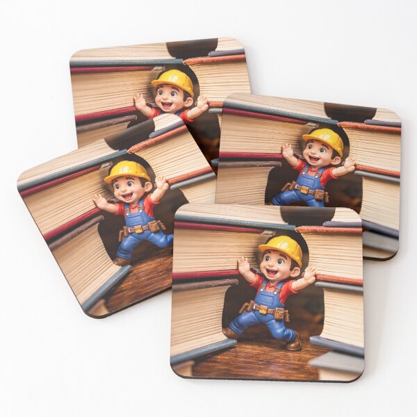 Item preview, Miniature Worker Pushing Books designed and sold by UniqueArts23.
