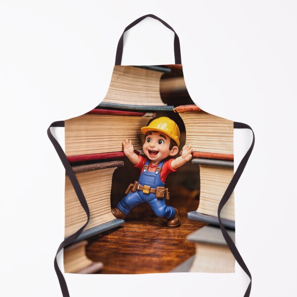 Item preview, Miniature Worker Pushing Books designed and sold by UniqueArts23.