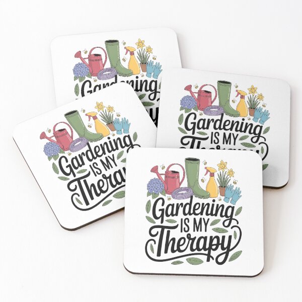 Item preview, Cool Garden Plant Owner Gardening Is My Therapy Saying designed and sold by NicolaMail.