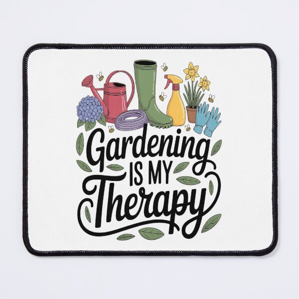 Item preview, Cool Garden Plant Owner Gardening Is My Therapy Saying designed and sold by NicolaMail.
