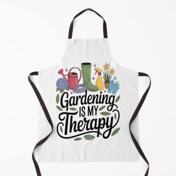 Item preview, Cool Garden Plant Owner Gardening Is My Therapy Saying designed and sold by NicolaMail.