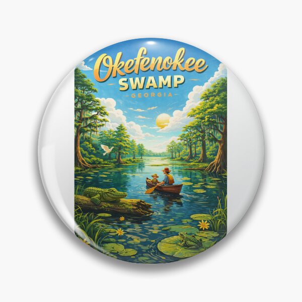 Item preview, Okefenokee Swamp Canoe Trip with Wildlife and Cypress Trees designed and sold by Aryabek.