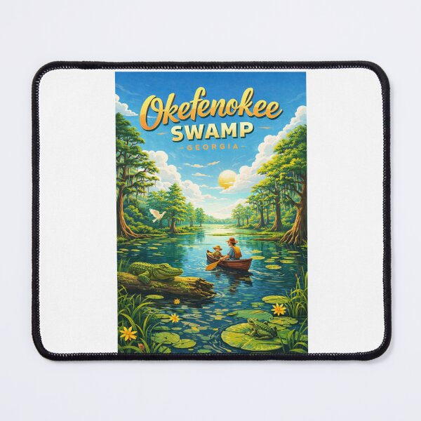 Item preview, Okefenokee Swamp Canoe Trip with Wildlife and Cypress Trees designed and sold by Aryabek.