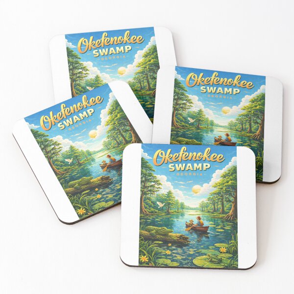 Item preview, Okefenokee Swamp Canoe Trip with Wildlife and Cypress Trees designed and sold by Aryabek.