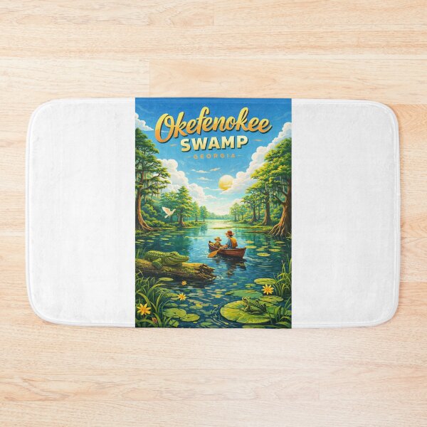 Item preview, Okefenokee Swamp Canoe Trip with Wildlife and Cypress Trees designed and sold by Aryabek.