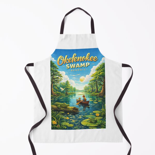 Item preview, Okefenokee Swamp Canoe Trip with Wildlife and Cypress Trees designed and sold by Aryabek.