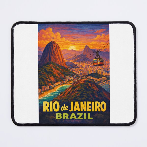 Item preview, Rio de Janeiro Sunset Cable Car Over Sugarloaf Mountain designed and sold by Aryabek.