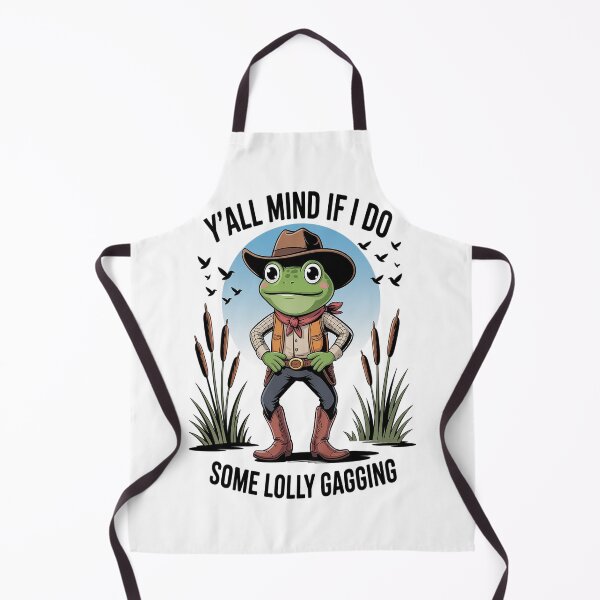 Item preview, Cowboy Frog Meme Y'all Mind If I Do Some Lollygaggin' designed and sold by NicolaMail.