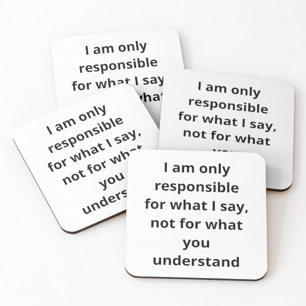 Item preview, I am only responsible for what I say not for you understand, designed and sold by InnovationHub.