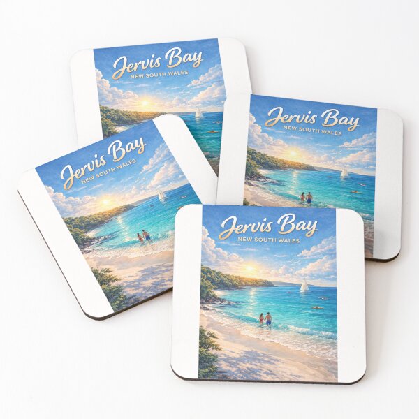 Item preview, Jervis Bay Sunrise Coastline with Hyams Beach and Jervis Bay Marine Park designed and sold by Places On Earth.