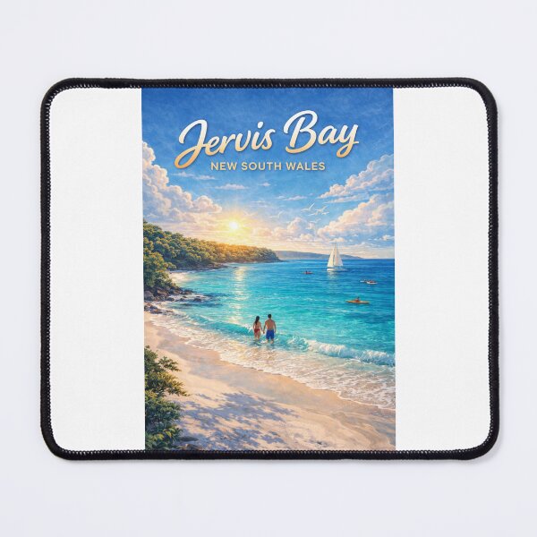 Item preview, Jervis Bay Sunrise Coastline with Hyams Beach and Jervis Bay Marine Park designed and sold by Places On Earth.