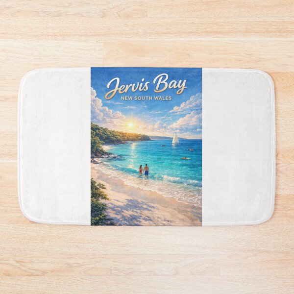 Item preview, Jervis Bay Sunrise Coastline with Hyams Beach and Jervis Bay Marine Park designed and sold by Places On Earth.