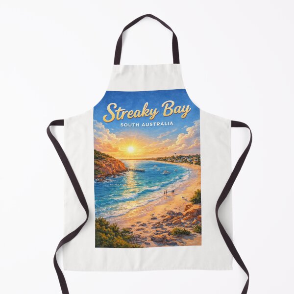 Item preview, Streaky Bay Sunset with Jetty and Eyre Peninsula Coast designed and sold by Places On Earth.