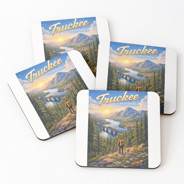 Item preview, Truckee River Valley with Donner Lake and Sierra Nevada designed and sold by Places On Earth.