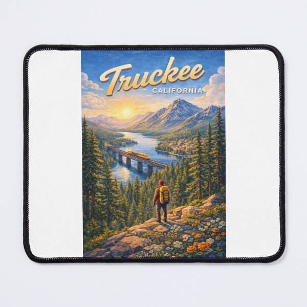 Item preview, Truckee River Valley with Donner Lake and Sierra Nevada designed and sold by Places On Earth.