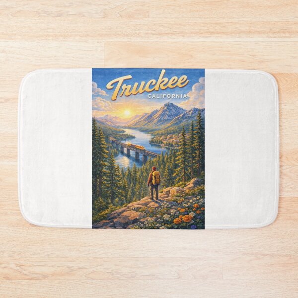 Item preview, Truckee River Valley with Donner Lake and Sierra Nevada designed and sold by Places On Earth.