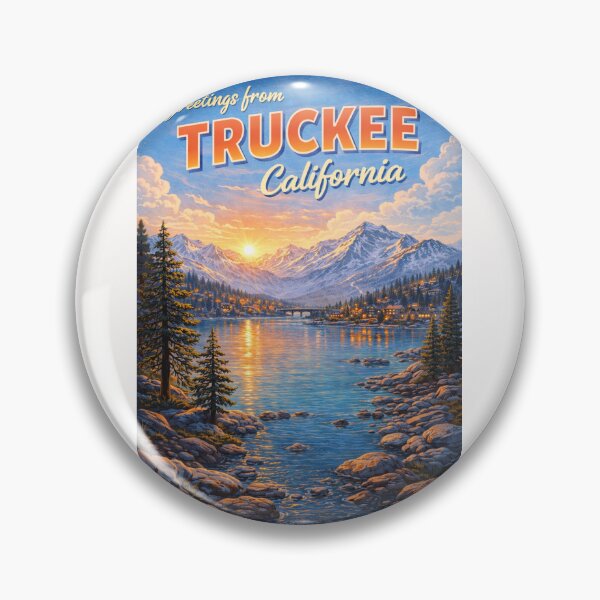 Item preview, Greetings from Truckee with Donner Lake and Sierra Nevada Mountains designed and sold by Places On Earth.