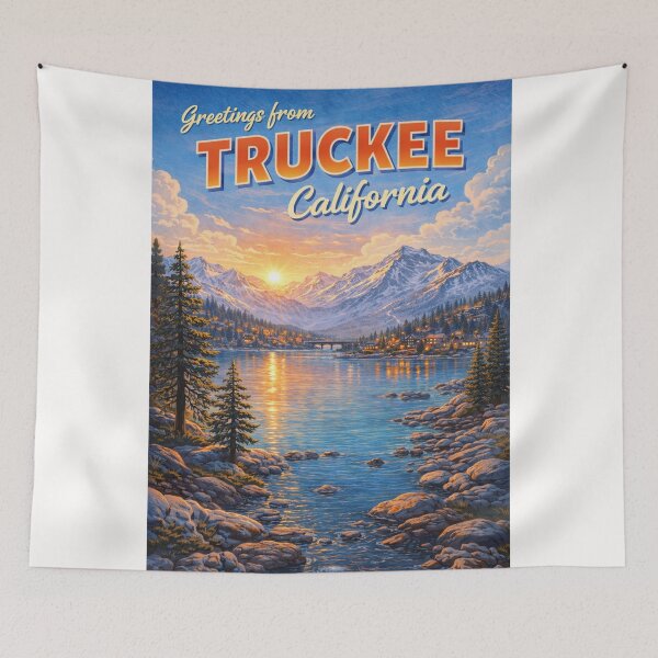 Item preview, Greetings from Truckee with Donner Lake and Sierra Nevada Mountains designed and sold by Places On Earth.
