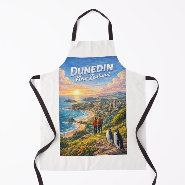 Item preview, Coastal Sunset at Dunedin with Otago Peninsula and St. Joseph’s Cathedral designed and sold by Places On Earth.