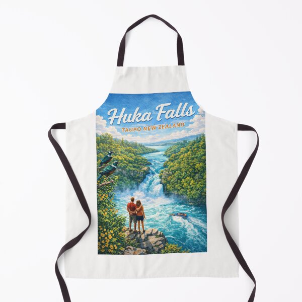 Item preview, Huka Falls with Jet Boat and Native Bush in Taupō designed and sold by Places On Earth.